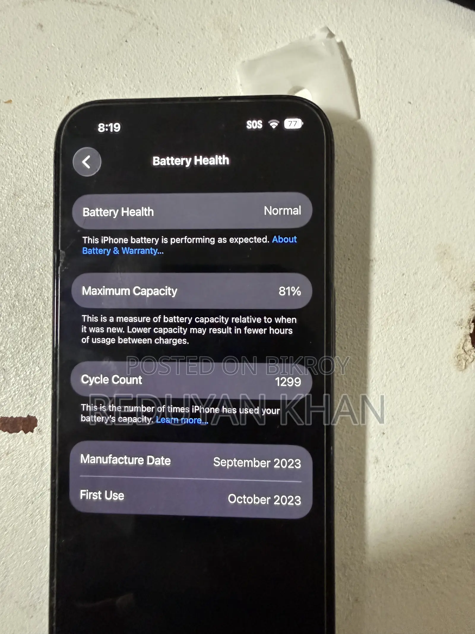 Apple iPhone 15 Pro 128 GB Black