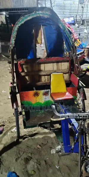 Auto-rickshaw Red Green Color