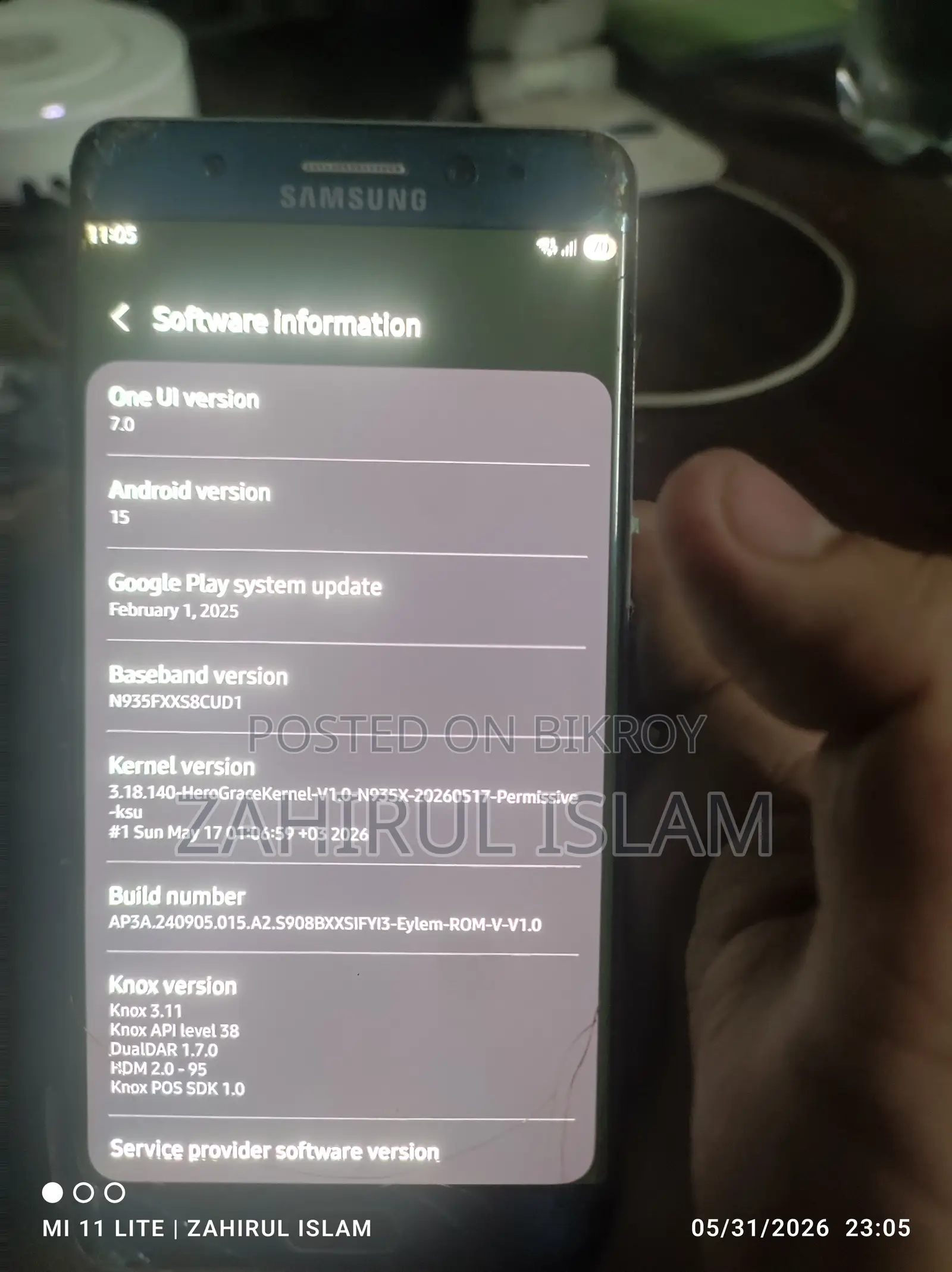 Samsung Galaxy Note FE 64 GB Blue