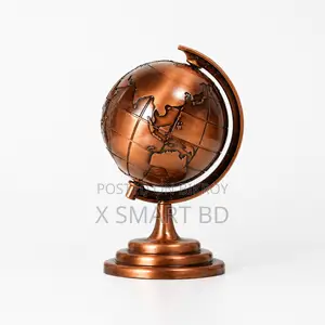 World Map 3D Rotating Globe Decoration Gift - Rose Golden