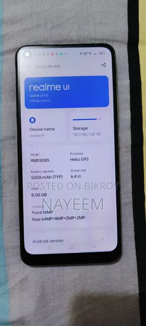 Realme 8 5G 128 GB Silver
