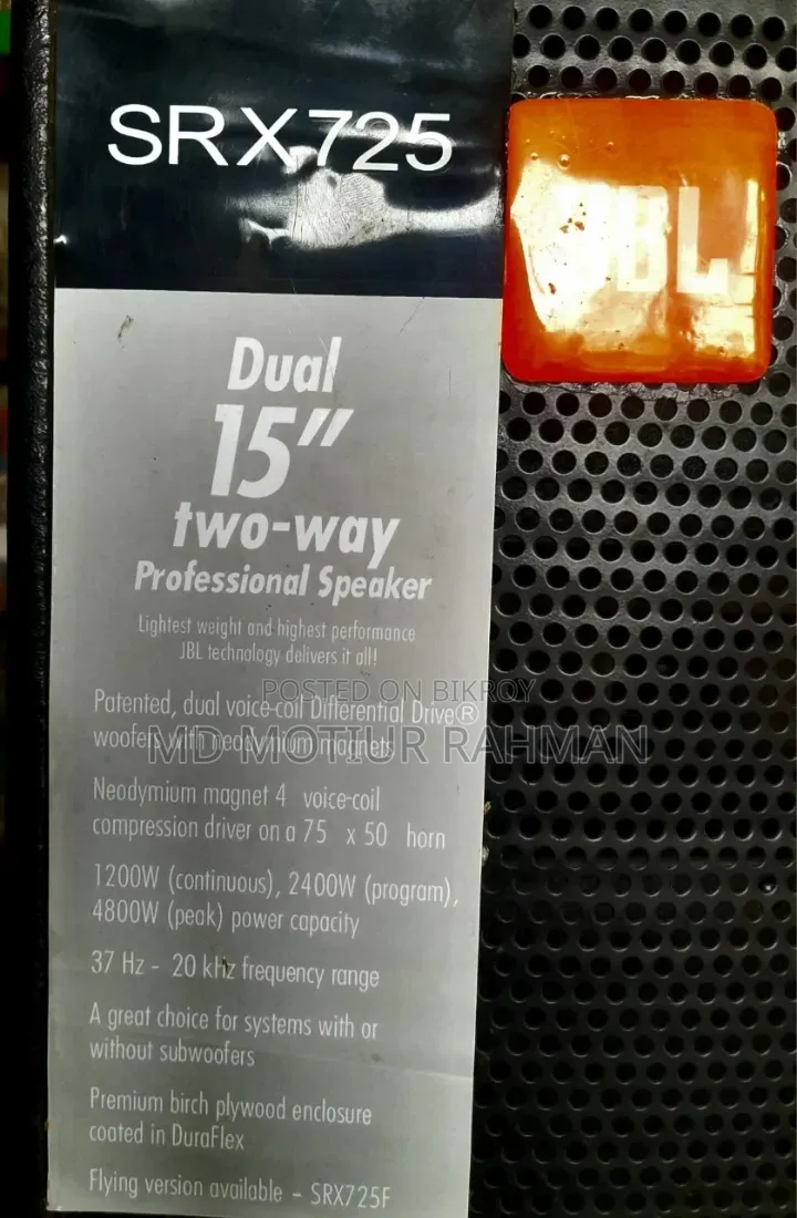 Speaker JBL SRX 725 Professional