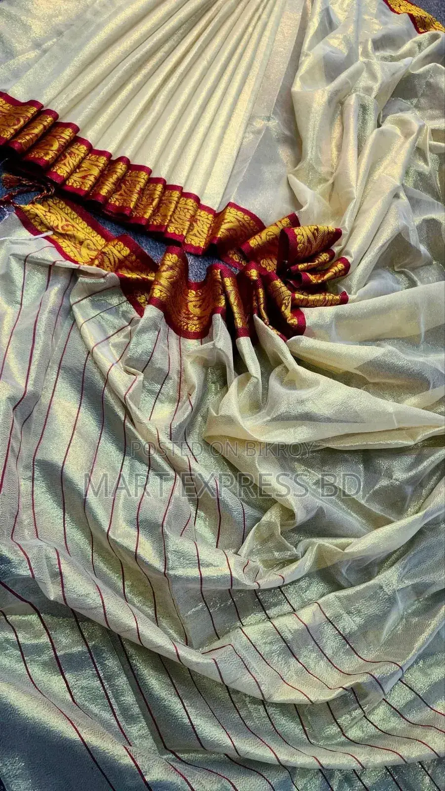 প্রিমিয়াম ইন্ডিয়ান সফট লামা সিল্ক শাড়ী