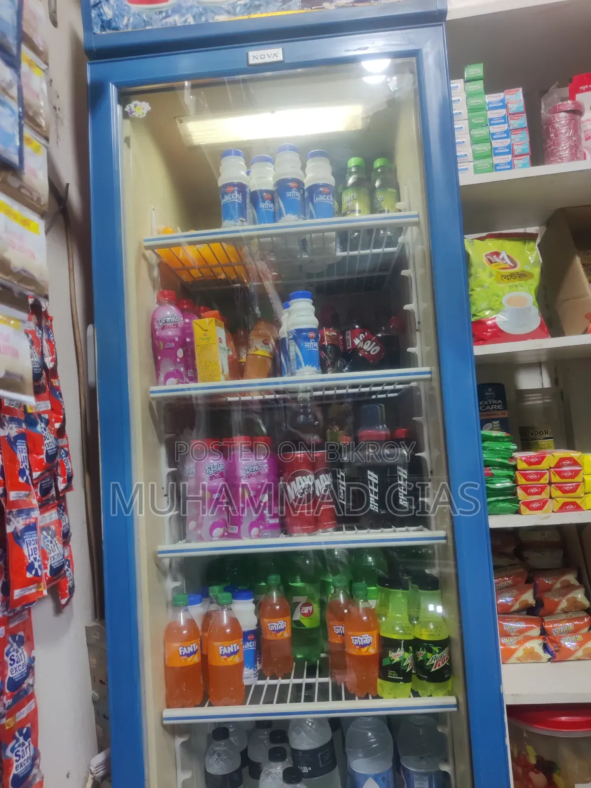 Running beverage fridge