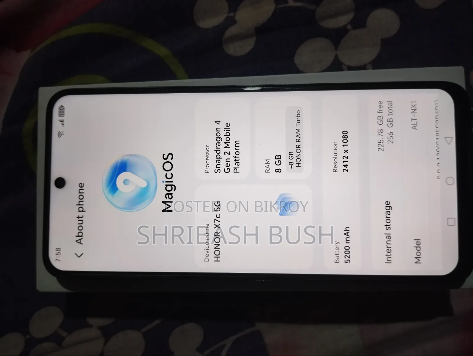 Honor X7c 256 GB Gray