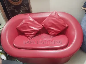 Sofa Red Semi Circle Stylish