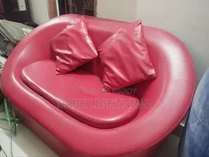 Sofa Red Semi Circle Stylish