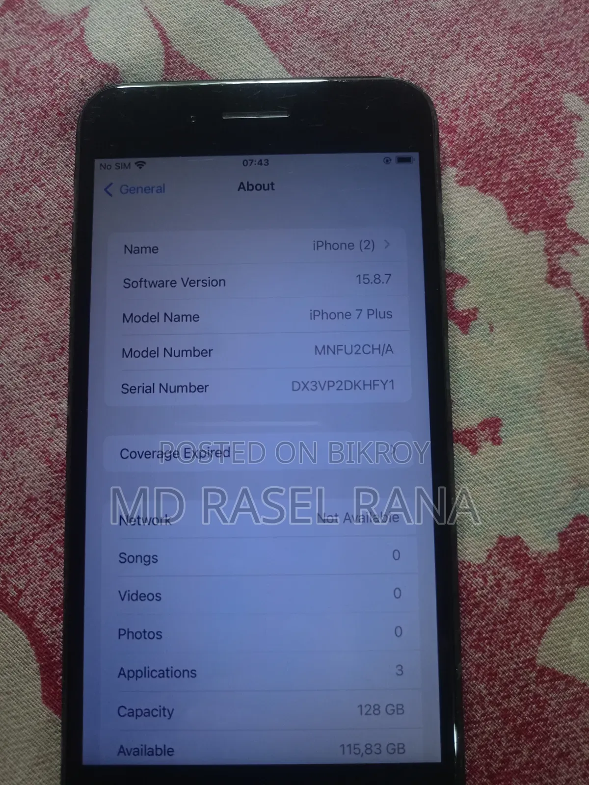 Apple iPhone 7 Plus 128 GB Black