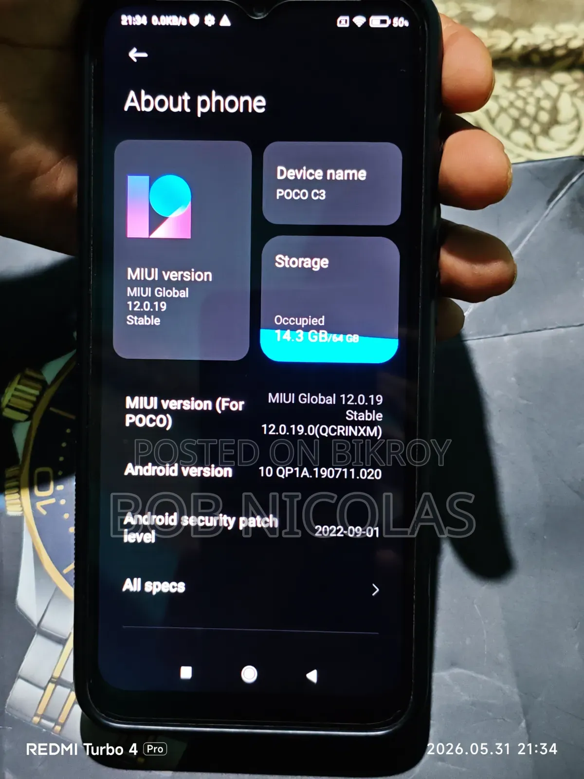 Xiaomi Poco C3 64 GB Blue