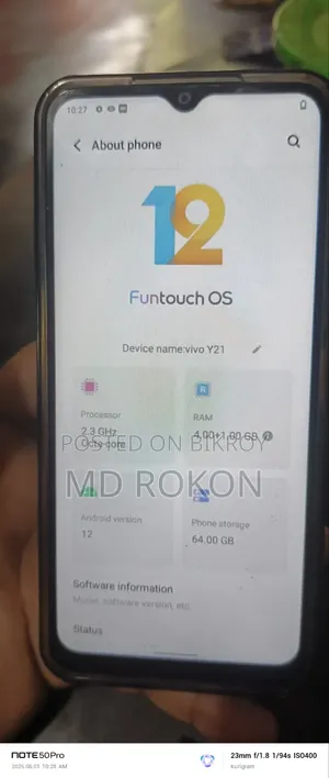 Vivo Y21 64 GB Blue