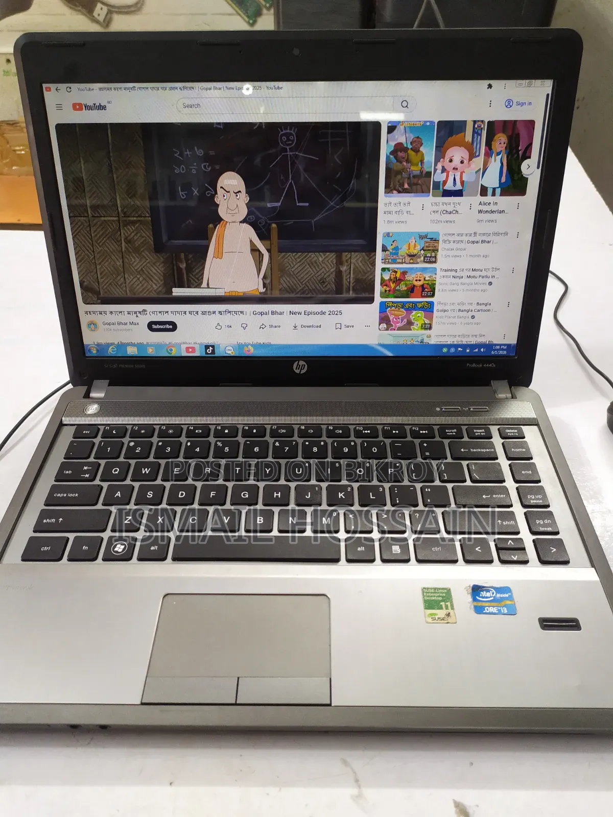Laptop HP ProBook 4440S 4GB Intel Core I3 HDD 500GB