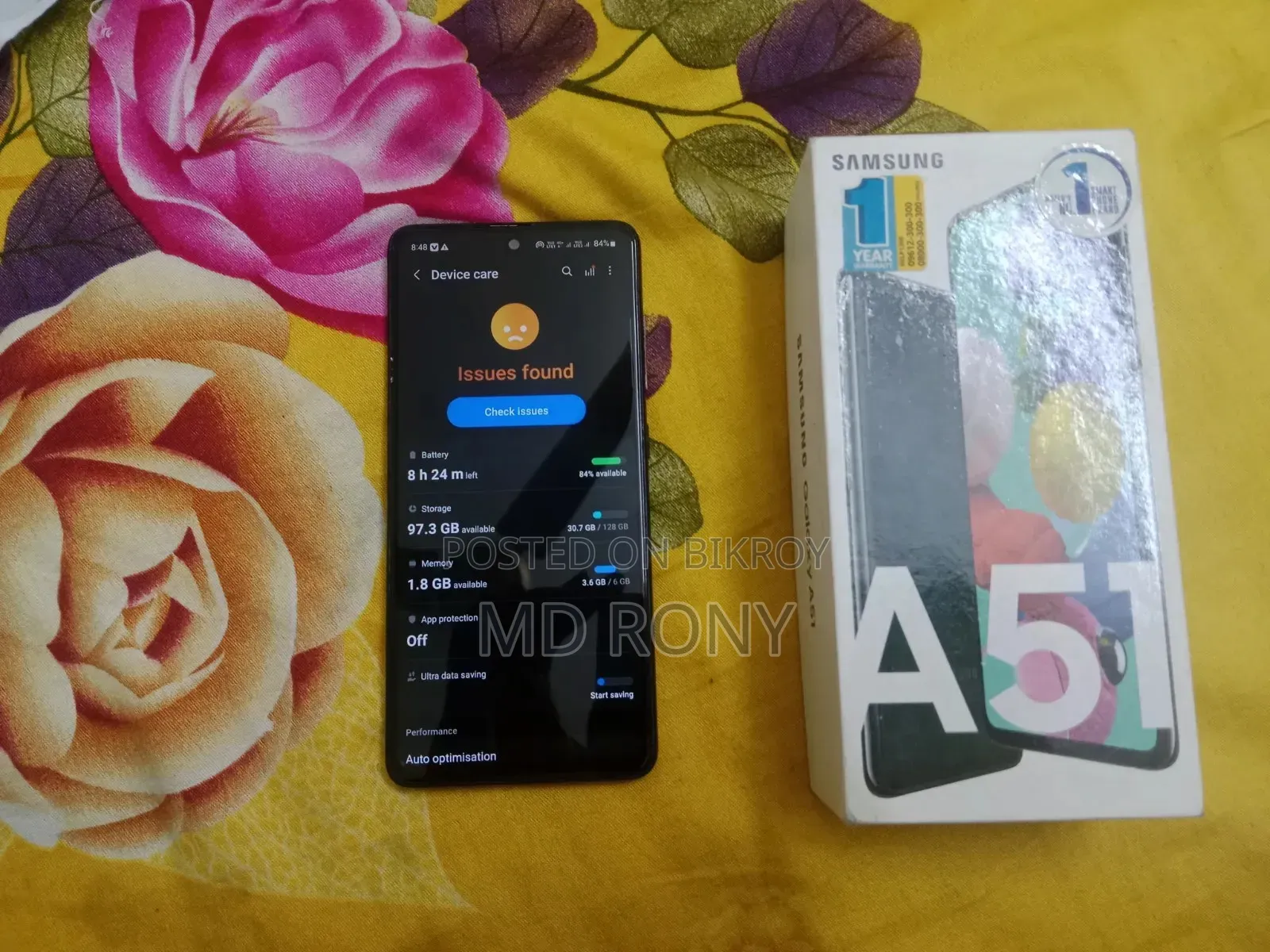 স্যামসাং গ্যালাক্সি এ৫১ ১২৮ জিবি ব্ল্যাক