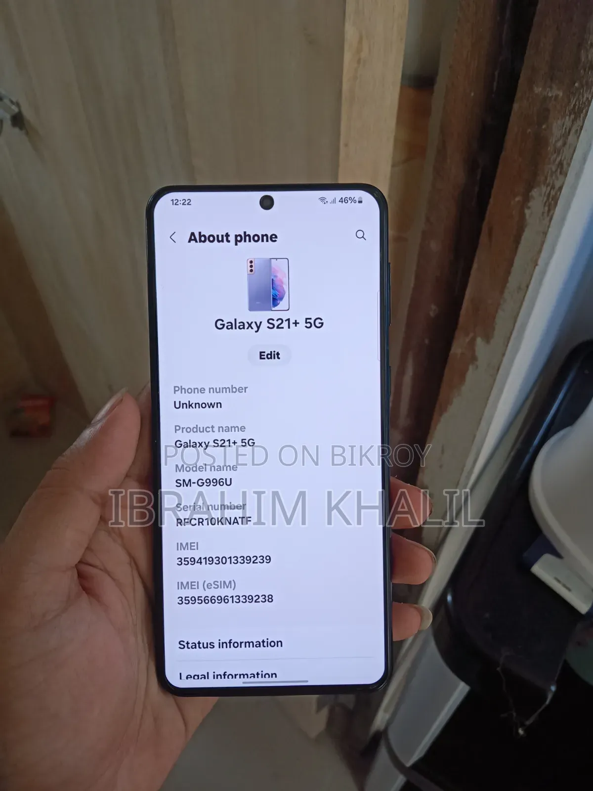 Samsung Galaxy S21+ 5G 128 GB Black