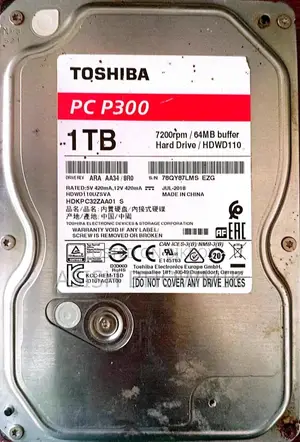 তোশিবা পিসি পি৩০০ ১ টিবি এইচডিডি