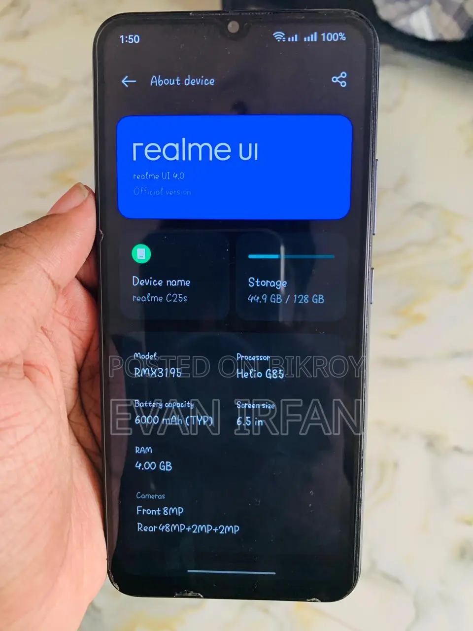Realme C25Y 128 GB Gray