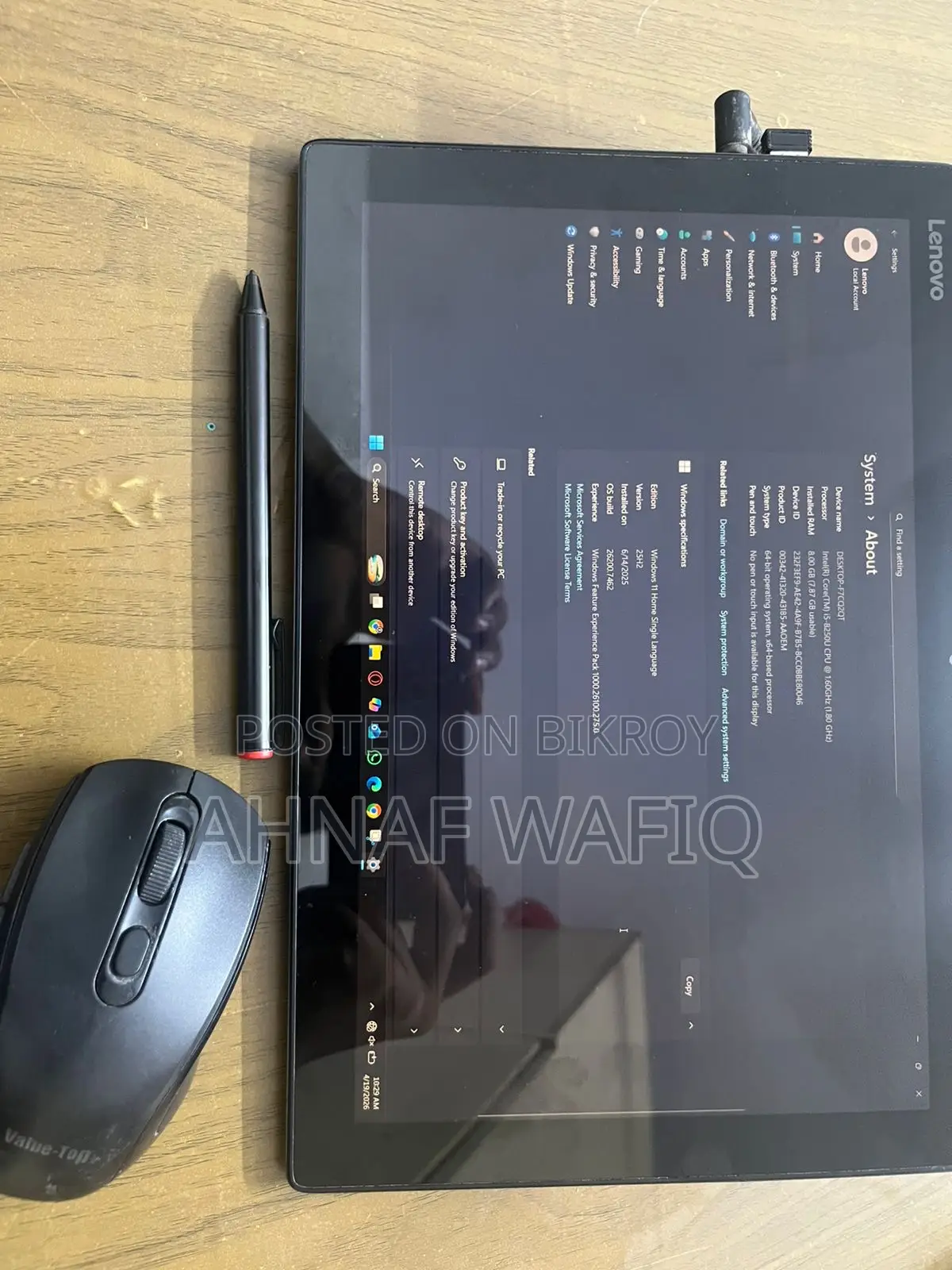 Laptop Lenovo Miix 630 8GB Intel Core I5 SSD 256GB