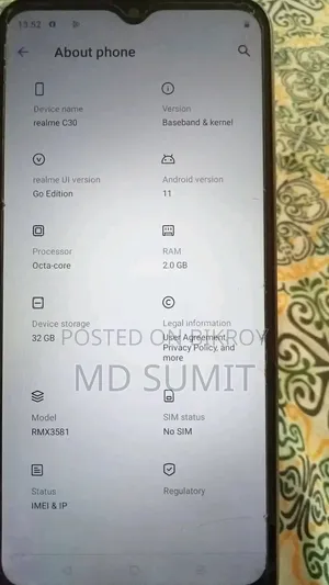 Realme C30 32 GB Black