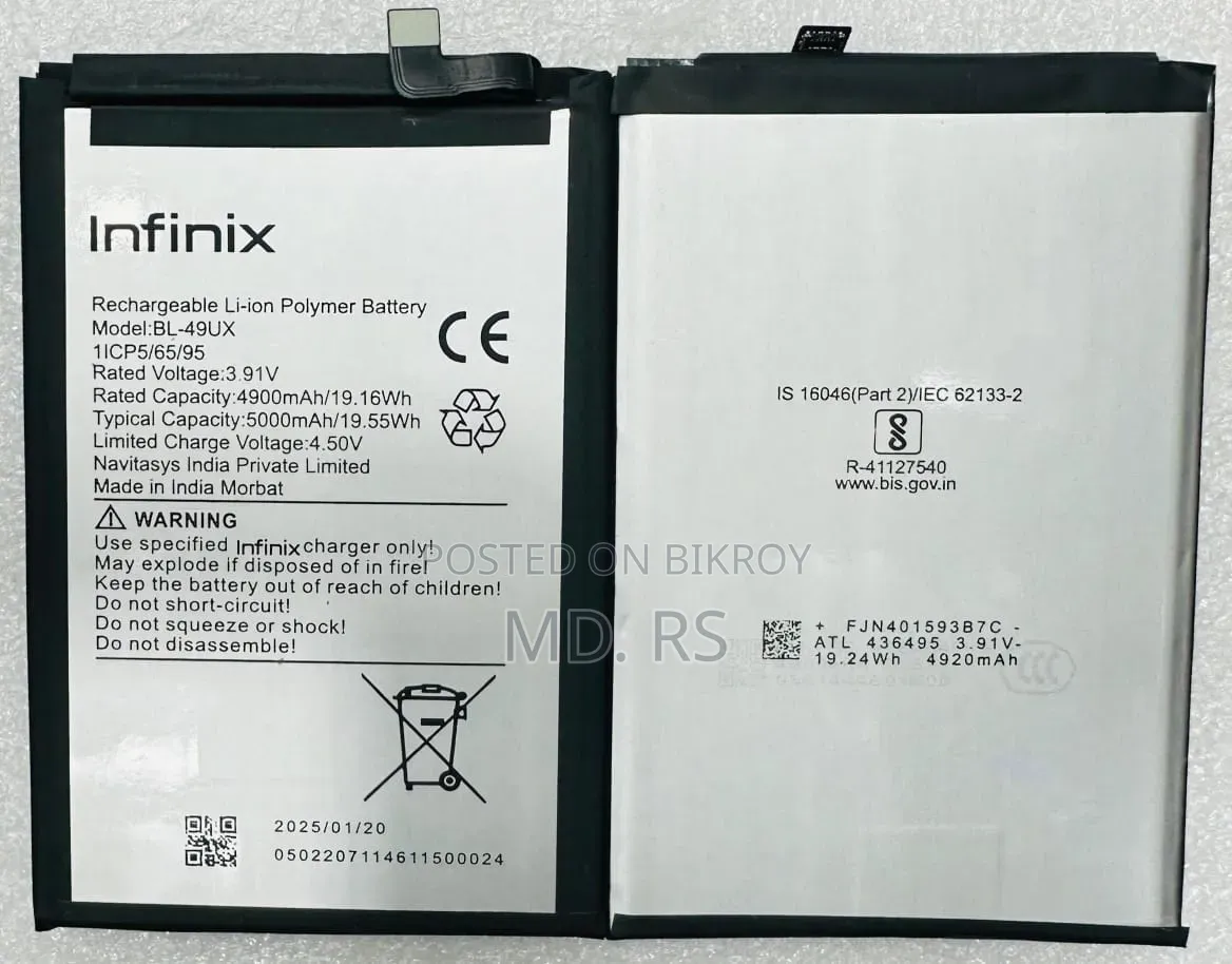 Infinix Hot 50 Pro Battery