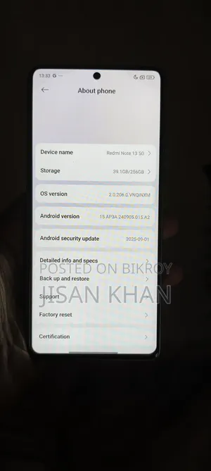 Xiaomi Redmi Note 13 256 GB Blue