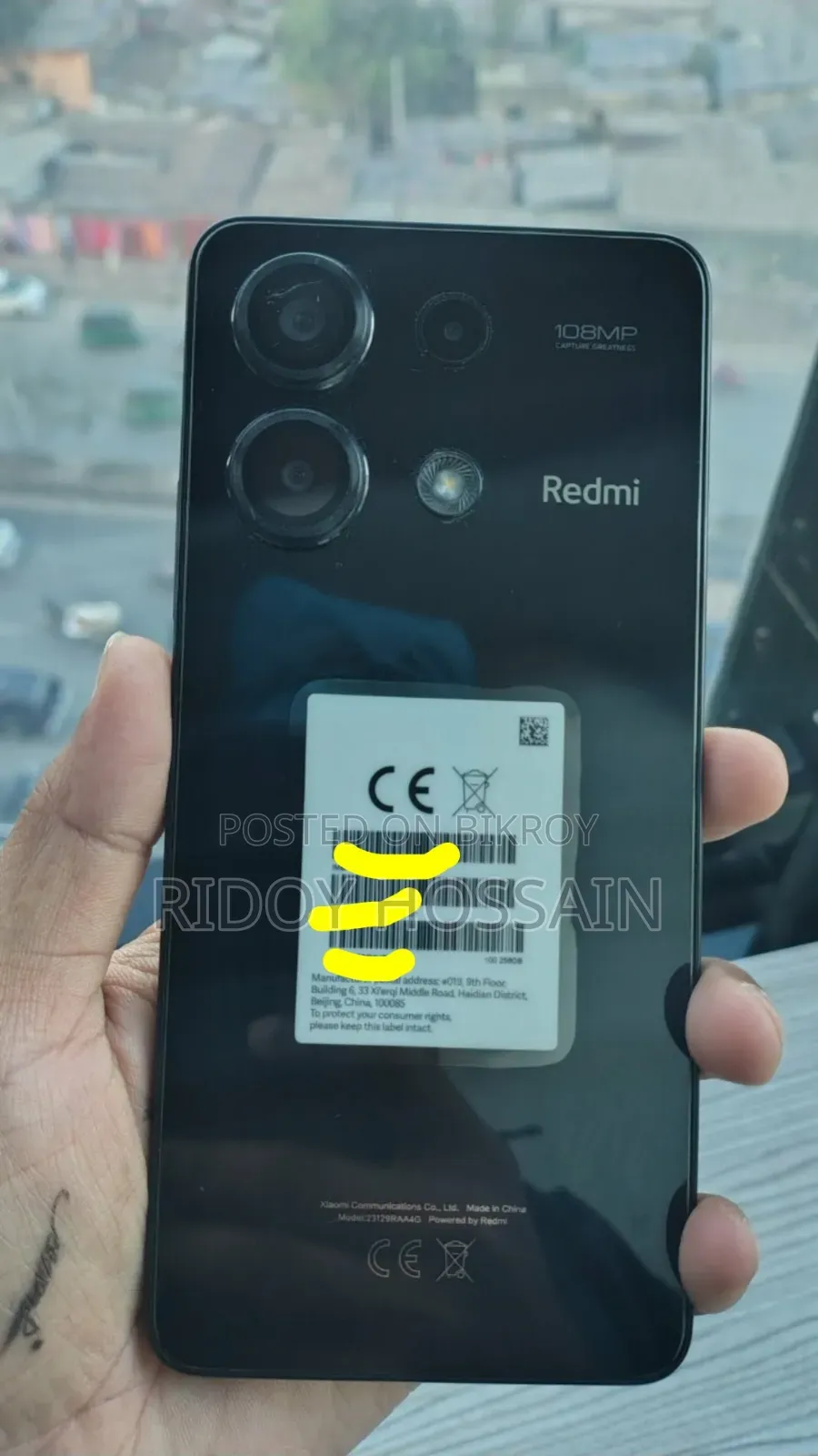 শাওমি রেডমি নোট ১৩ ২৫৬ জিবি ব্ল্যাক