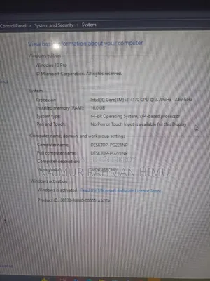 Desktop Computer 16GB Intel Core I3 SSD 128GB