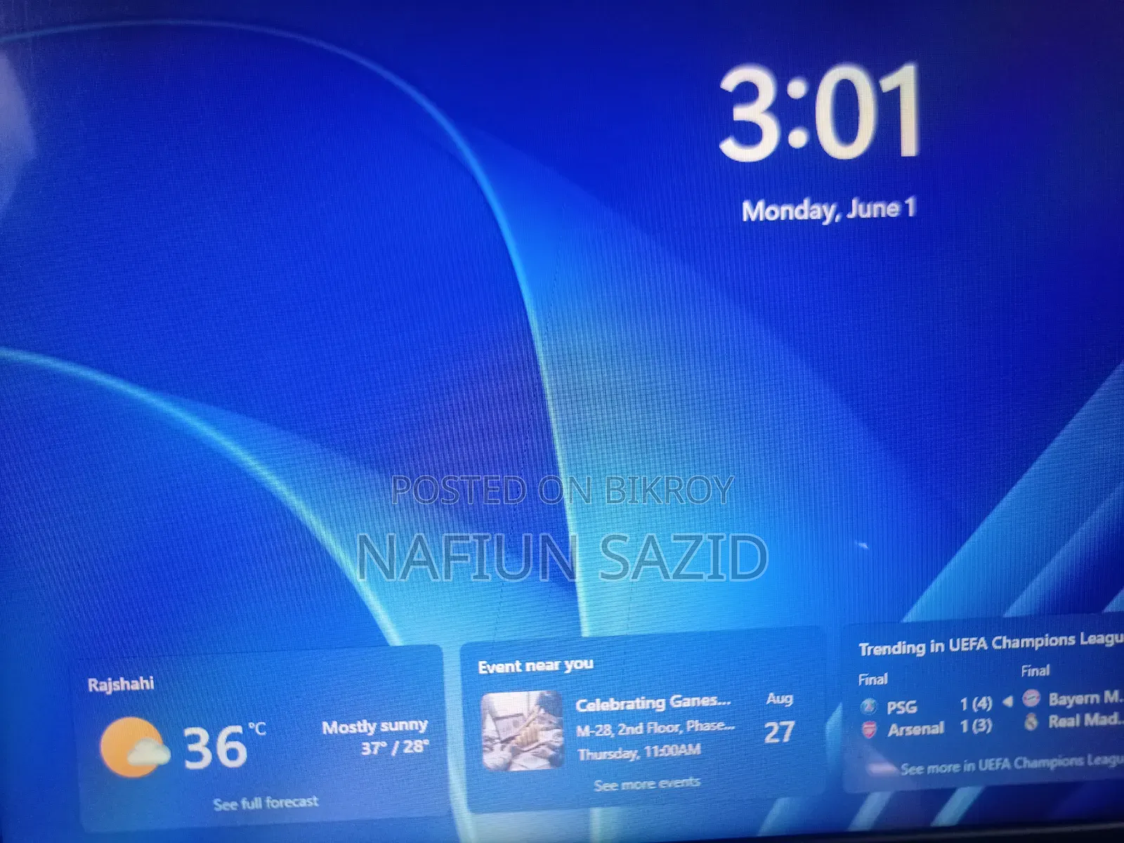 Laptop HP 8GB Intel Core I5 HDD+SSD 128GB