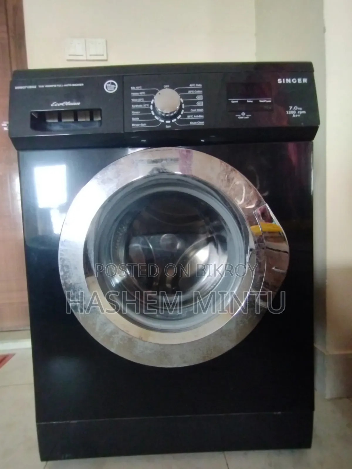 Singer 7.0kg 1200rpm Full-Auto Washing Machine