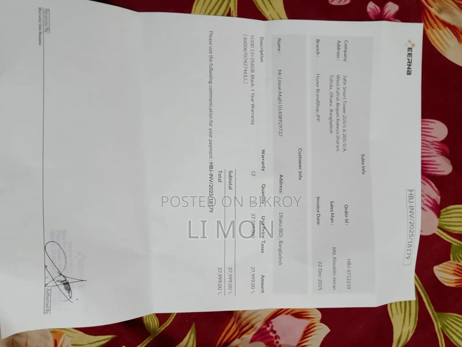 Honor 200 256 GB Black