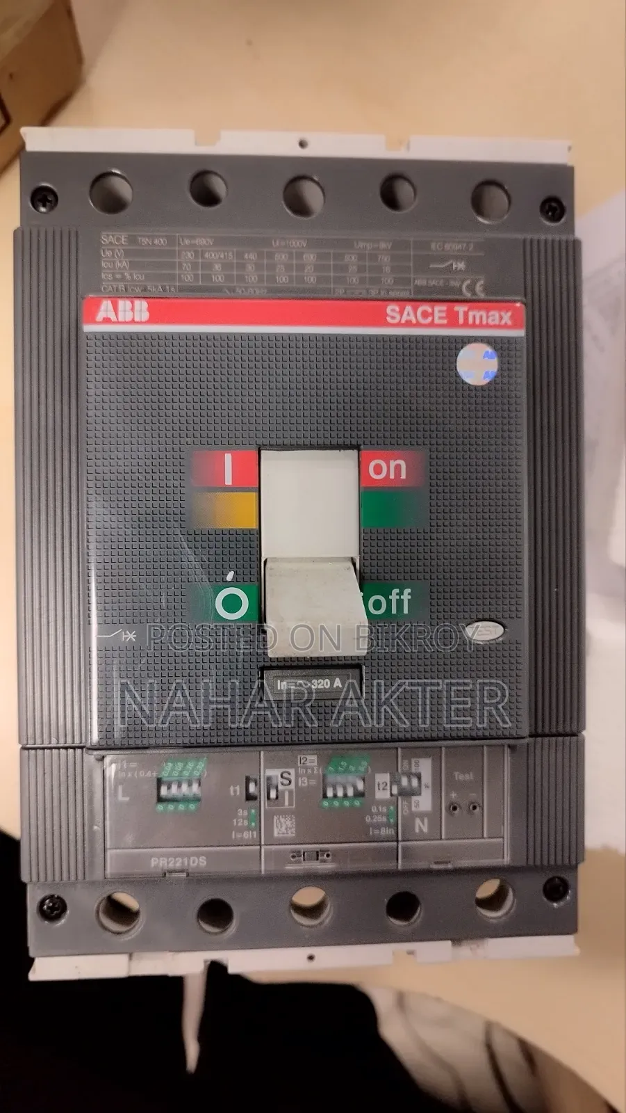 320 Amp MCCB Circuit Breaker Italy