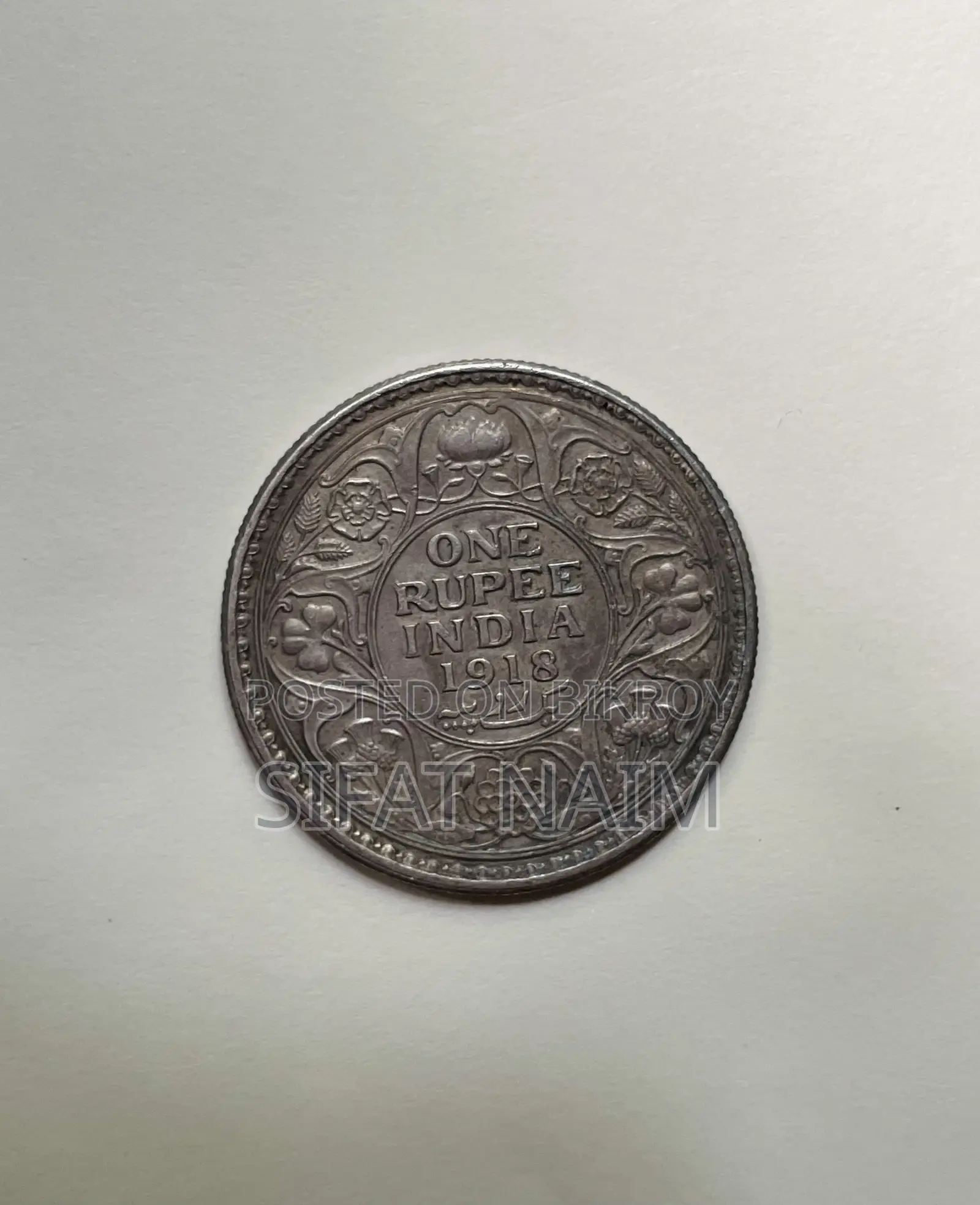 One Rupee Old Coin 1918