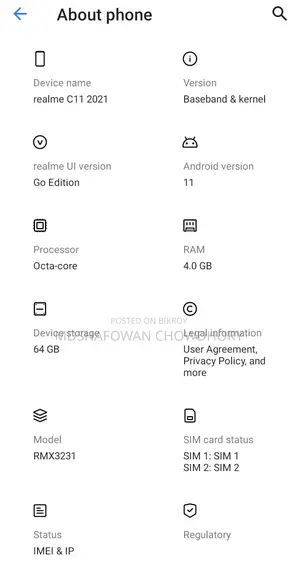 Realme 11 128 GB Blue
