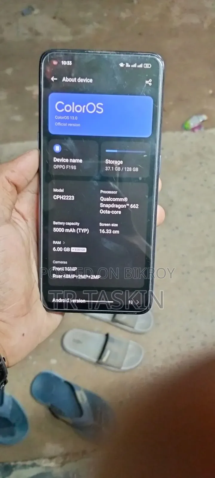Oppo F19S 128 GB Blue