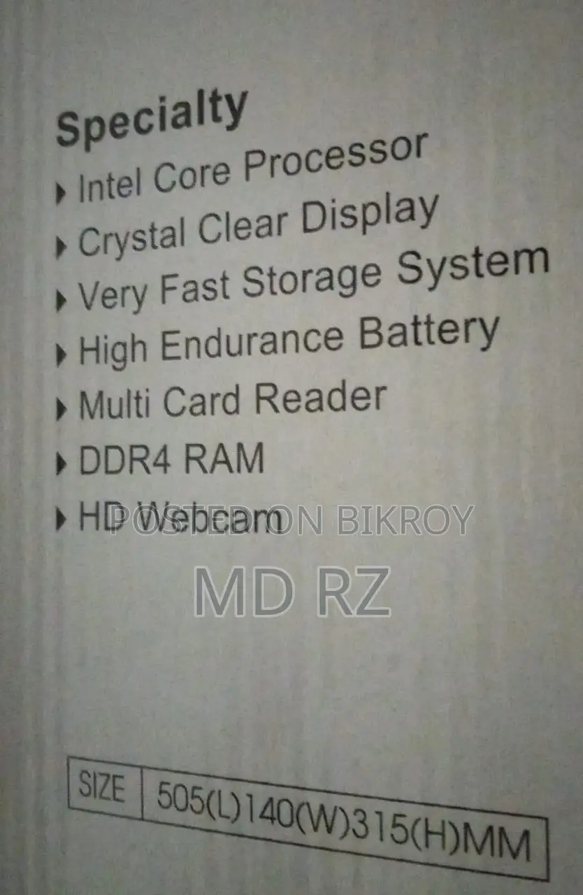 New Laptop 4GB Intel Core I5 HDD 1T