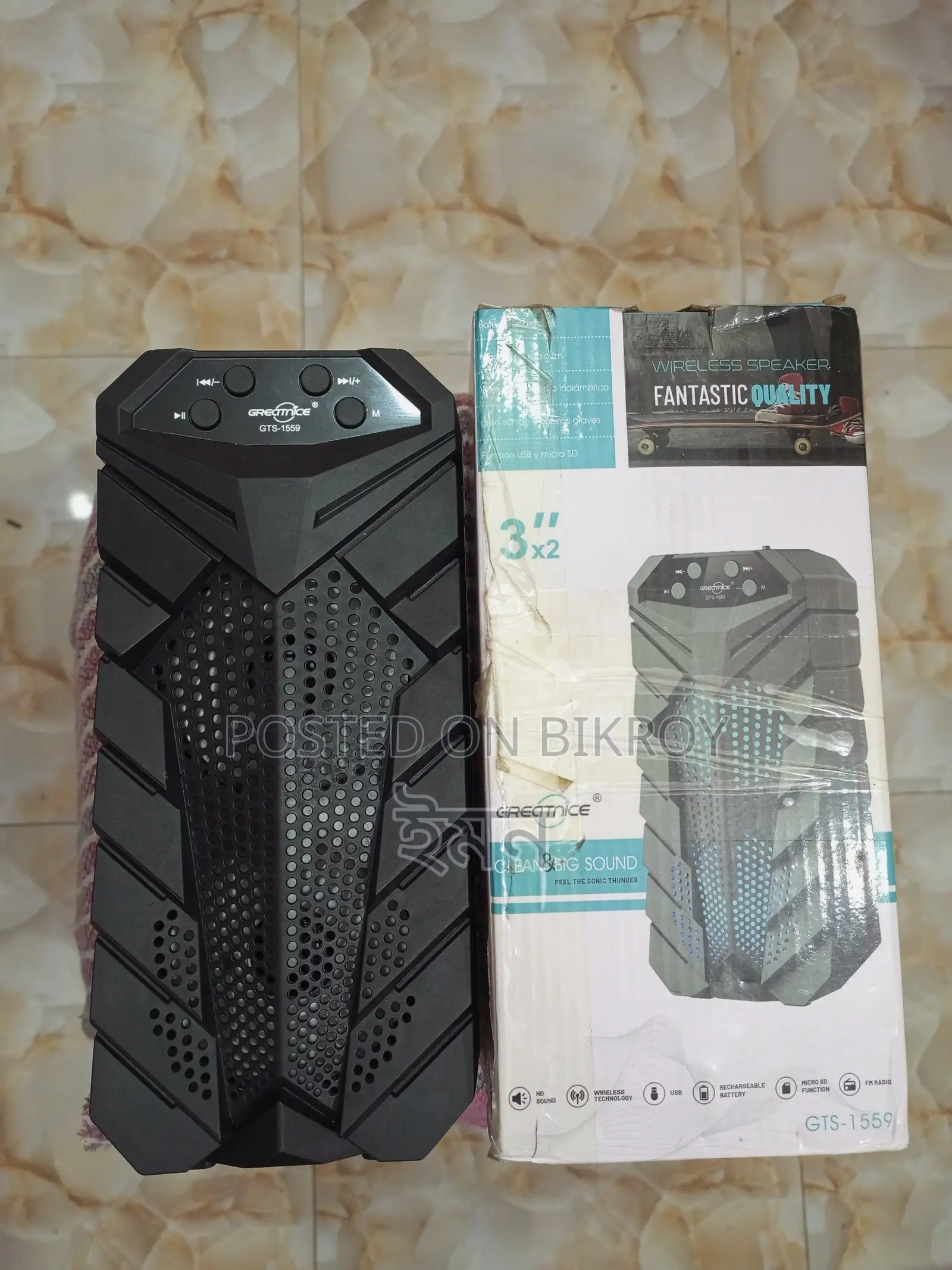 Greatnice Wireless Bluetooth Speaker GTS-1559 Model (গিফট পাইছি)
