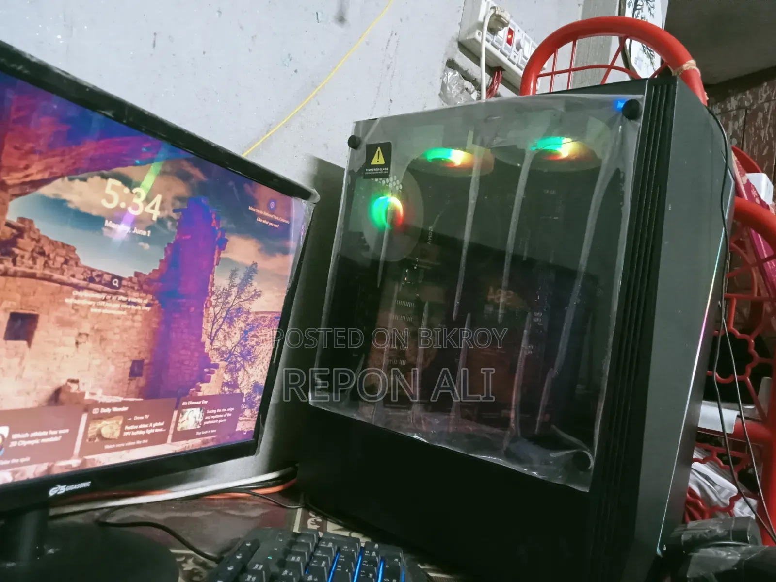 Desktop Computer 8GB AMD Ryzen 5 SSD 256GB