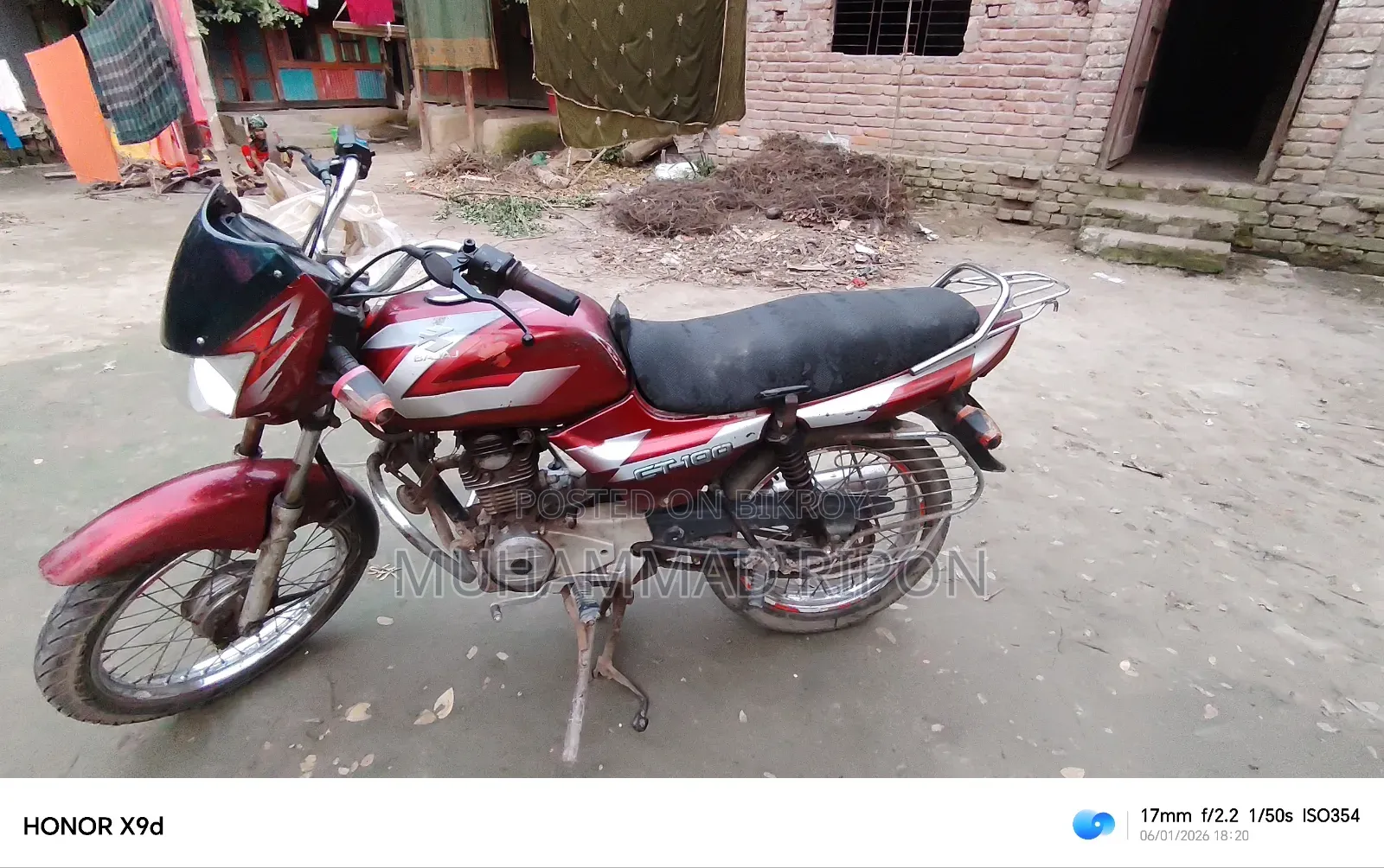 Bajaj CT 100 2009 Red