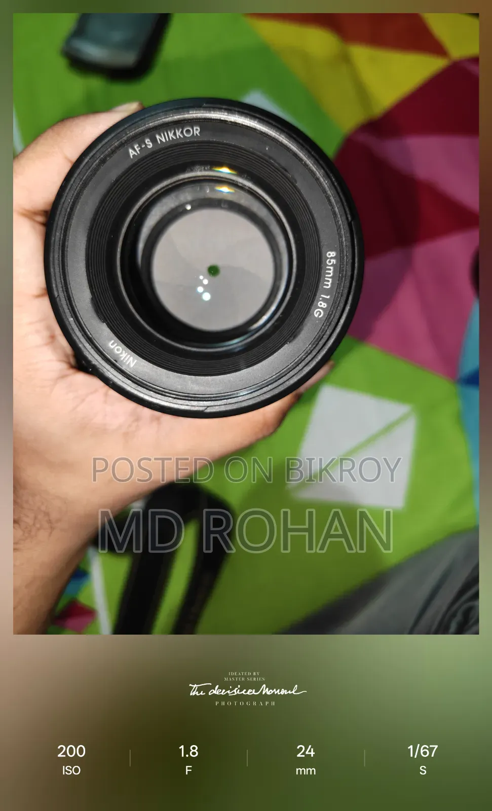 Nikon D5600 and Nikon 1.8 85mm Full Fresh