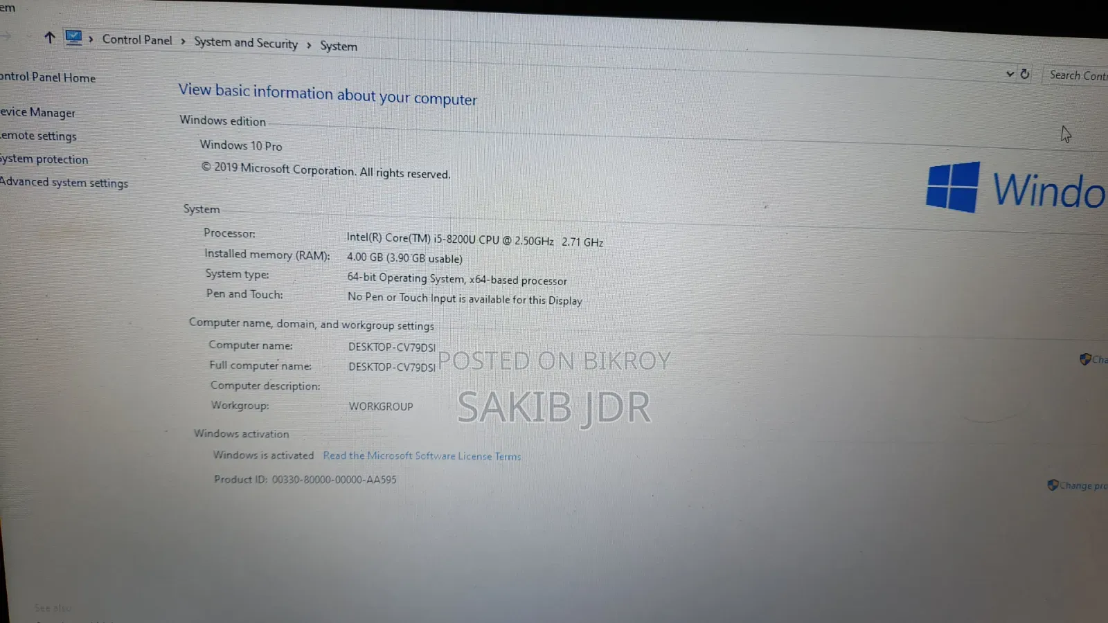 New Laptop HP ProBook 440 G4 4GB Intel Core I5 SSD 128GB