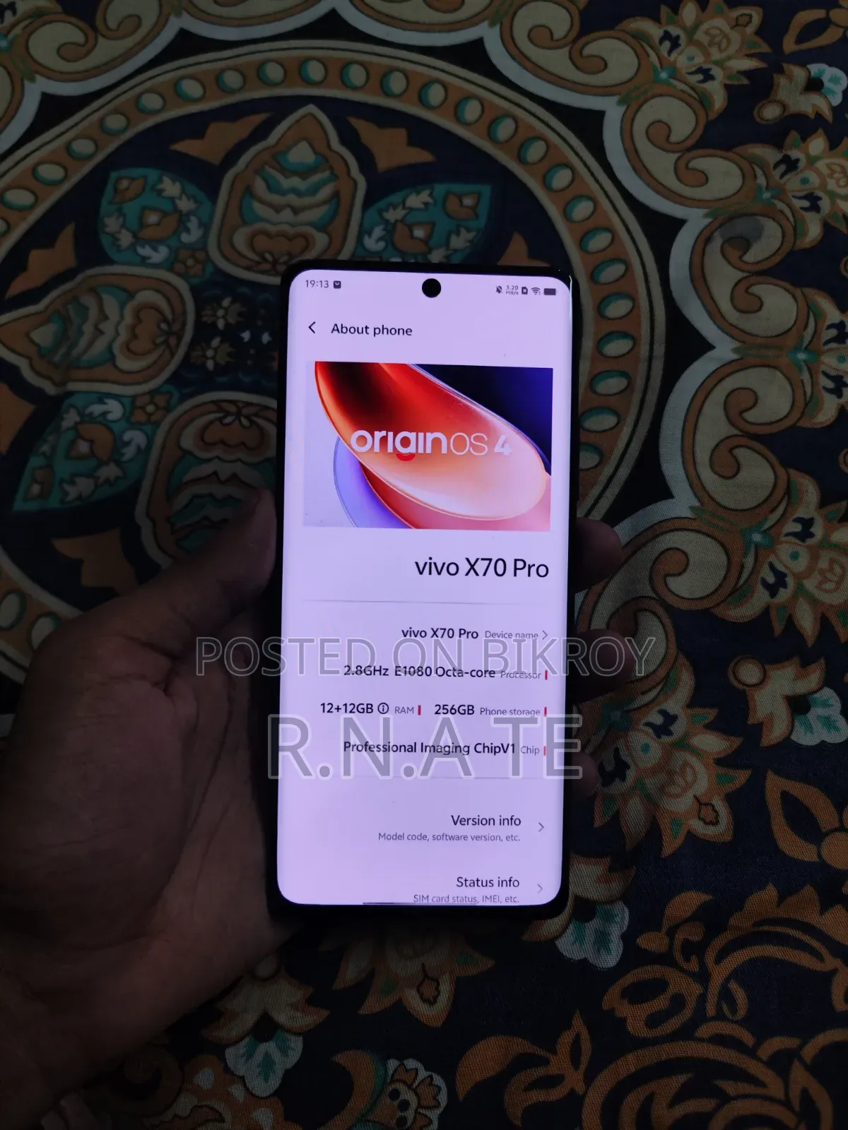 Vivo X70 Pro 256 GB Black