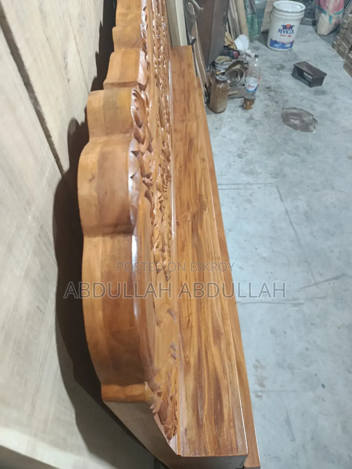 মেহেগনি কাঠের সেমি বক্স খাট