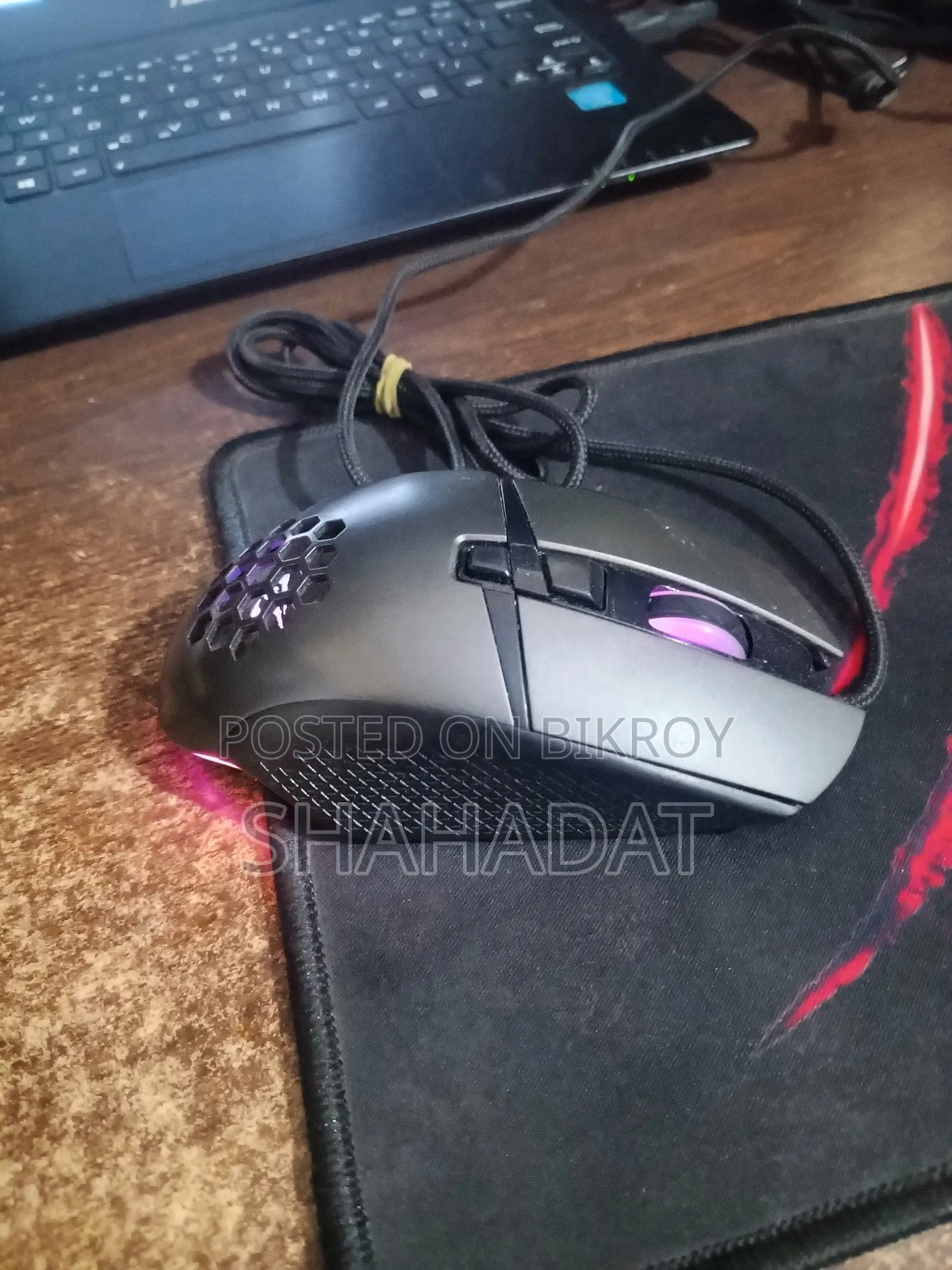 Havit Hv-Ms1022 RGB Led Honeycomb Design 8 Buttons Gaming Mouse