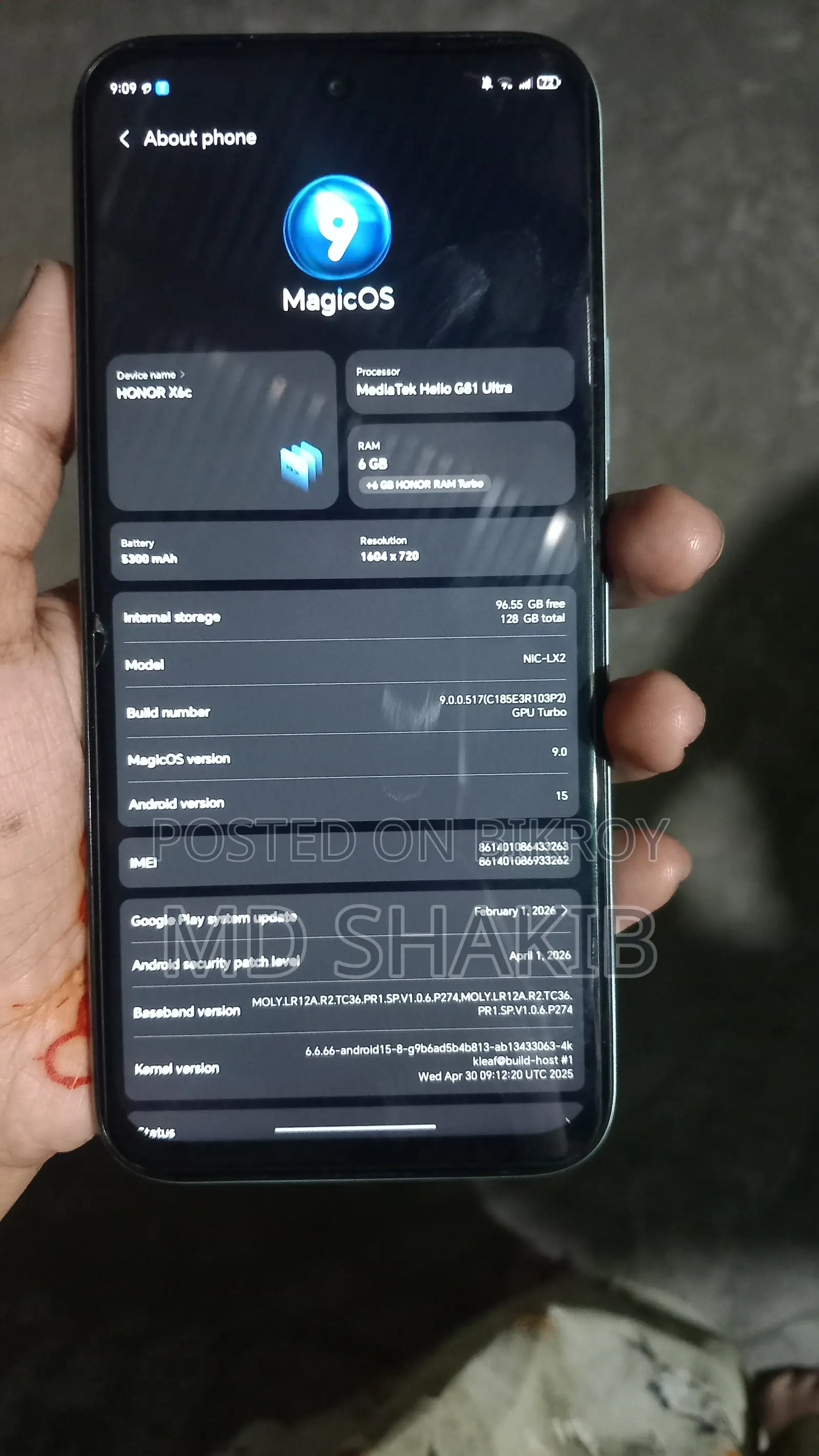 Honor X6C 128 GB