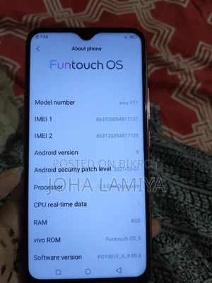 Vivo Y17 128 GB Pink