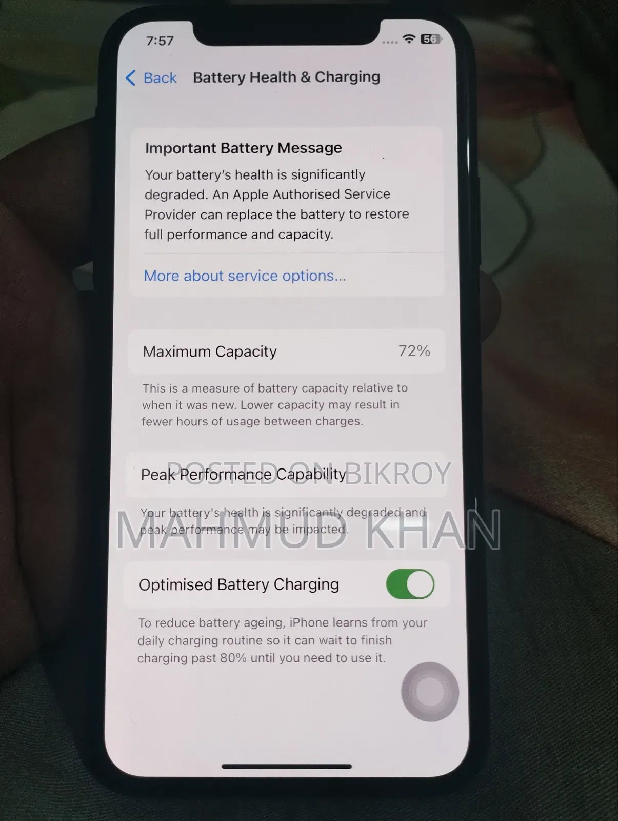 Apple iPhone X 64 GB Black