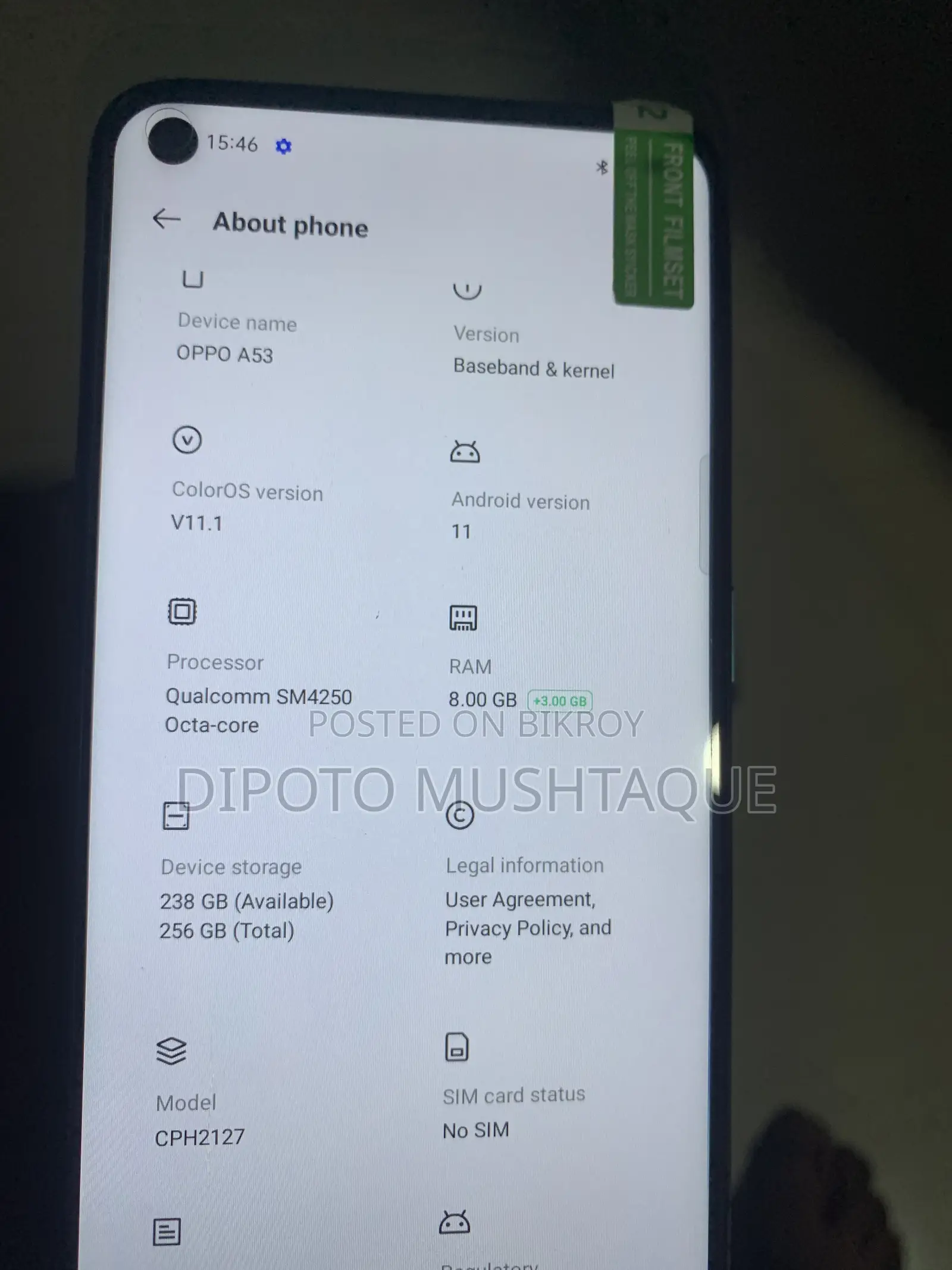 New Oppo A53 128 GB Blue
