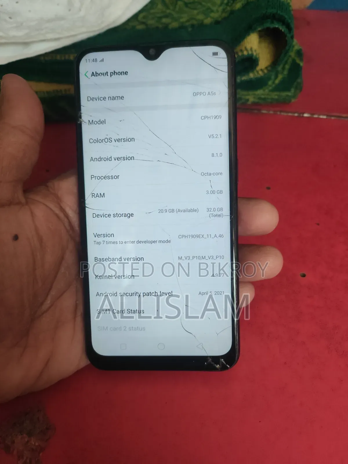 Oppo A5s (AX5s) 32 GB Black