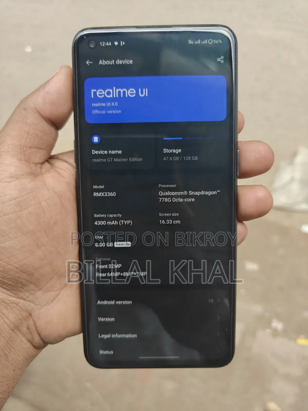 Realme GT Master Edition 128 GB Black