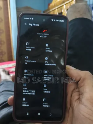 Itel P55 128 GB Blue
