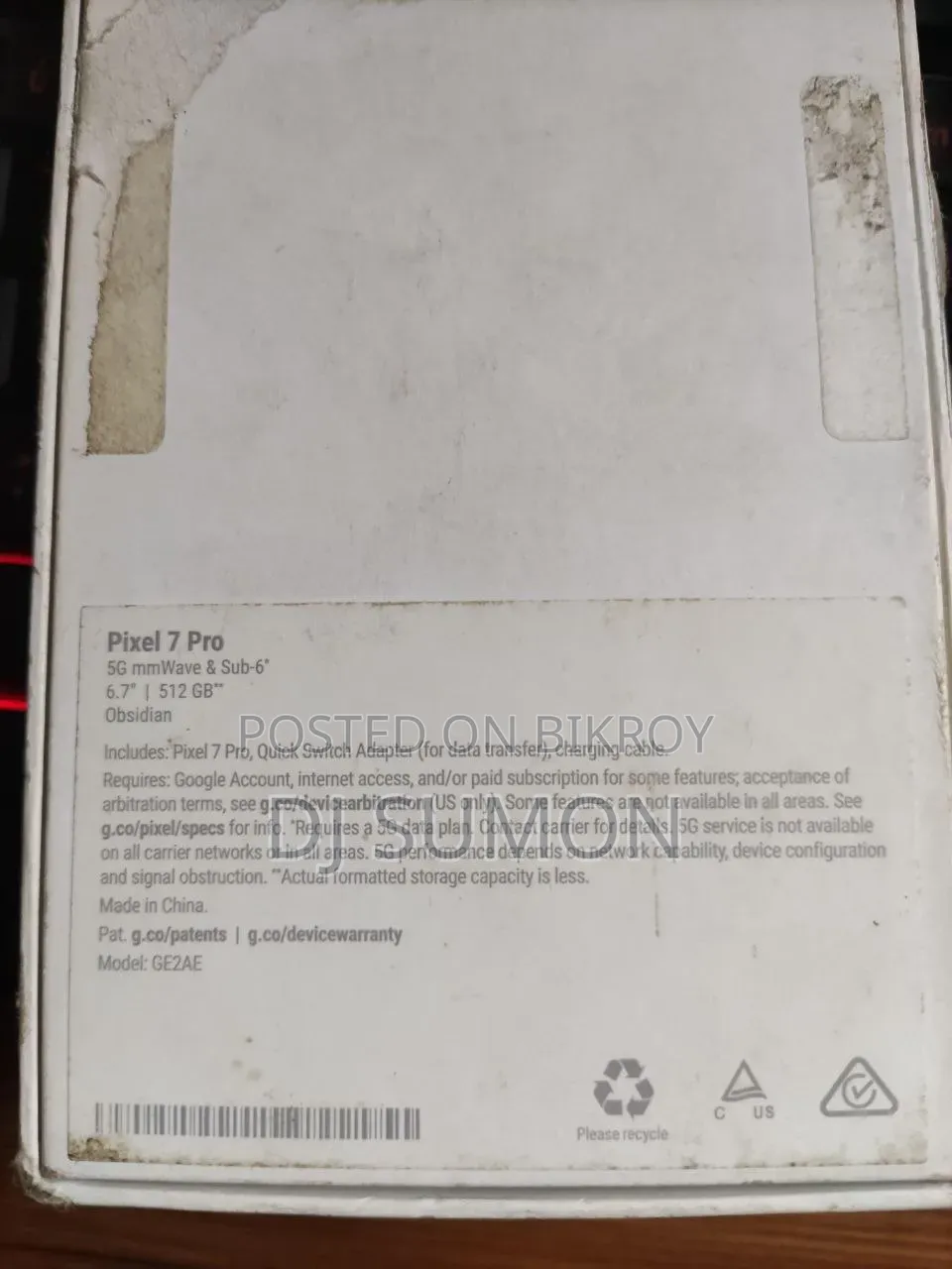 Google Pixel 7 Pro 512 GB Black