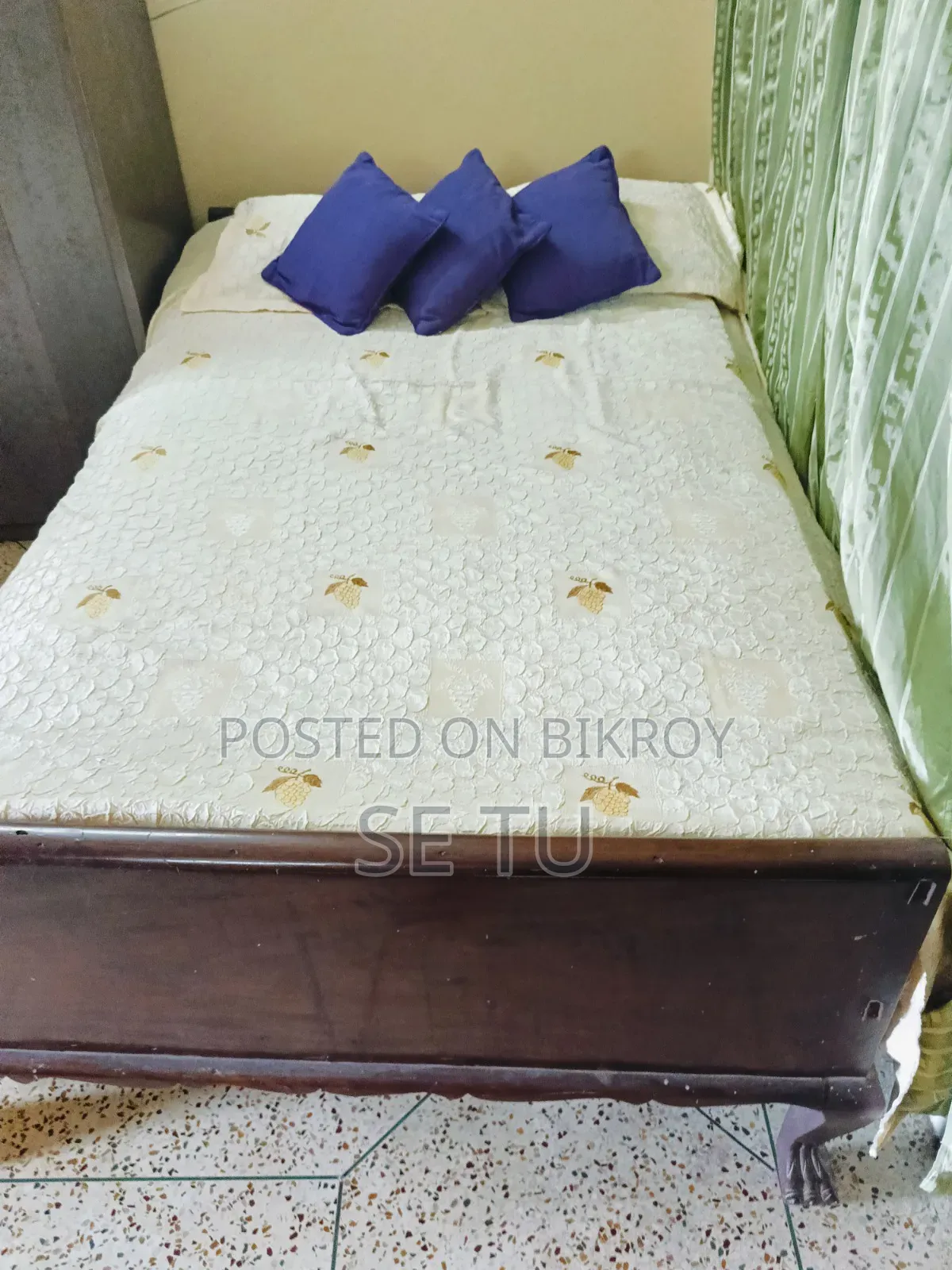 A bed will be sold.